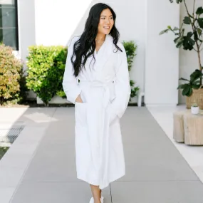 Large White Super Plush Bathrobe