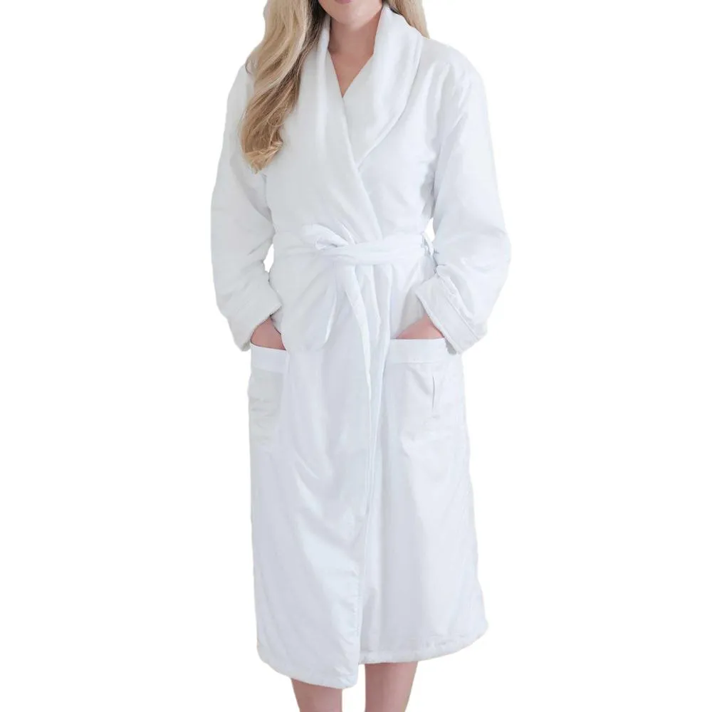 Large White Super Plush Bathrobe