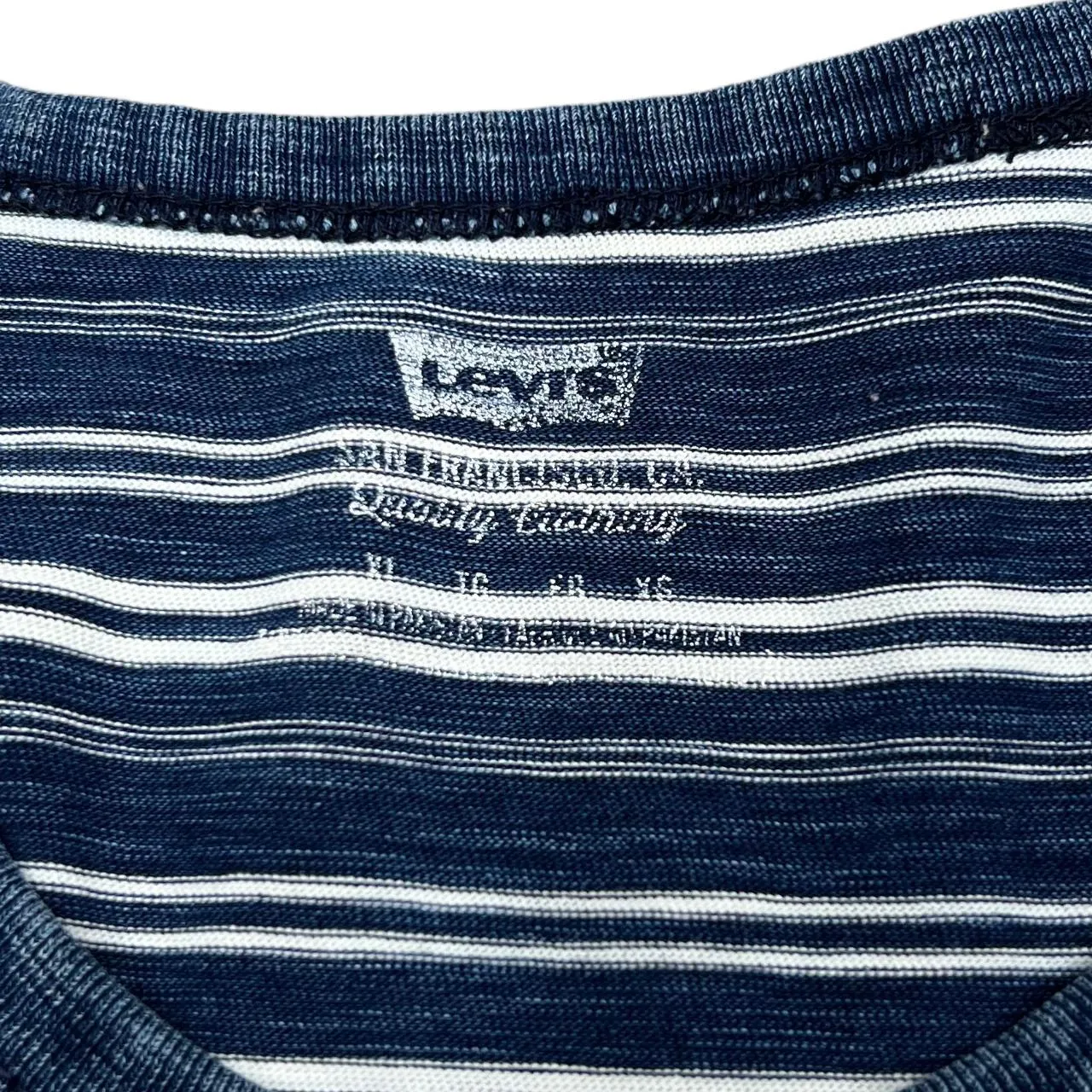 LEVI'S Classic Essential Multi Striped Stretch Cotton Pocket T-Shirt