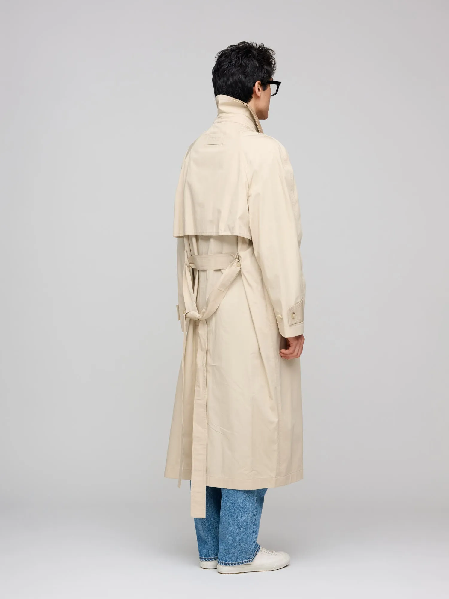 Lightweight Cotton Coat, Dry Sand