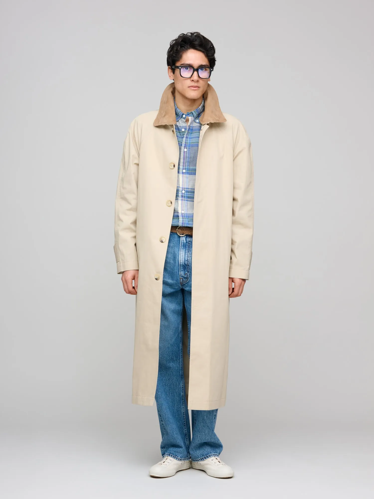 Lightweight Cotton Coat, Dry Sand