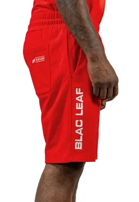 Live With Purpose Essential Red Embroidered Shorts