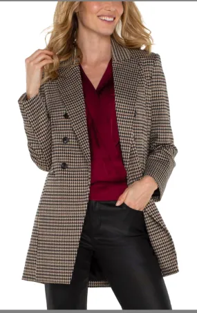 Liverpool Houndstooth Double Breasted Blazer
