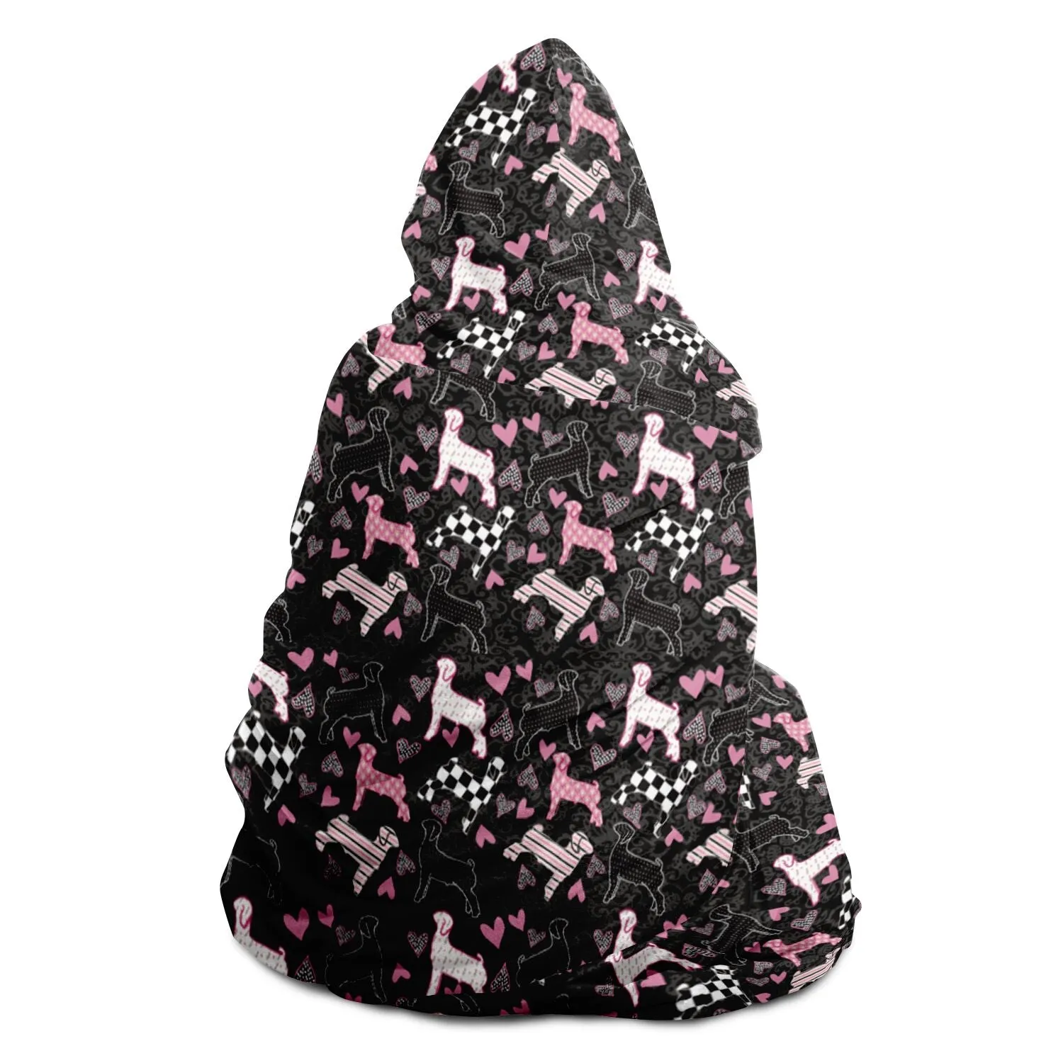 Livestock Show Lambs Hooded Blanket - AOP