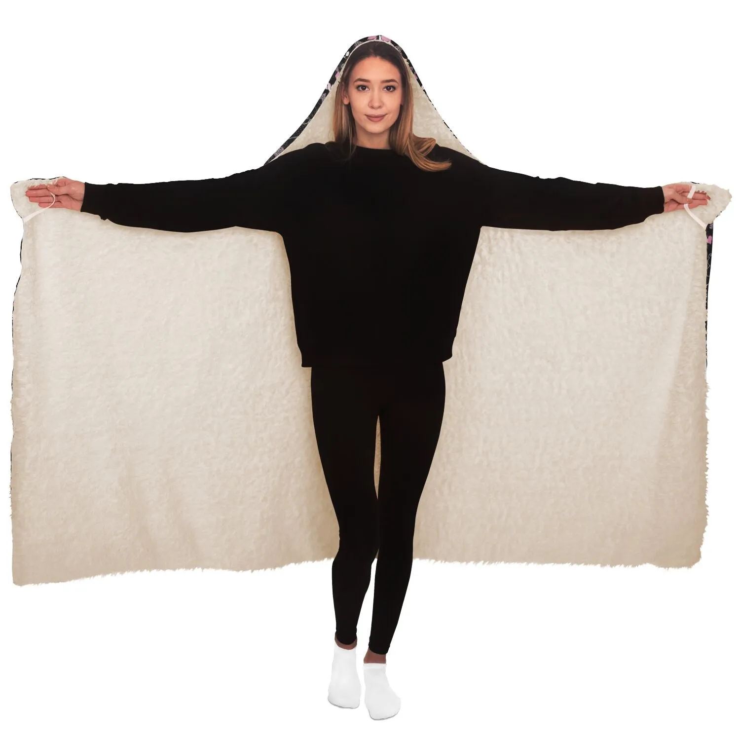 Livestock Show Lambs Hooded Blanket - AOP