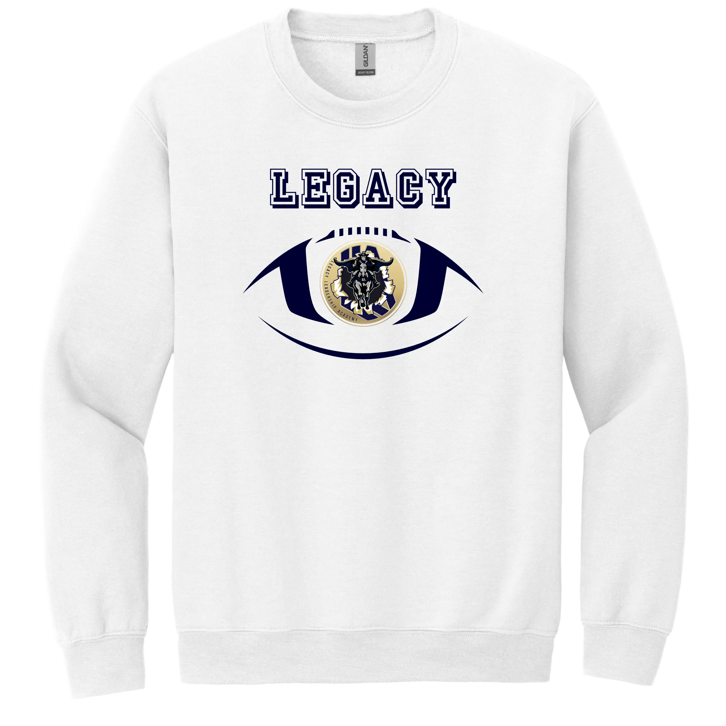 LLA Raiders Large Football Crew Neck Sweat Shirt
