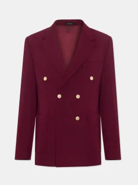 London Bordeaux Double Breasted Blazer