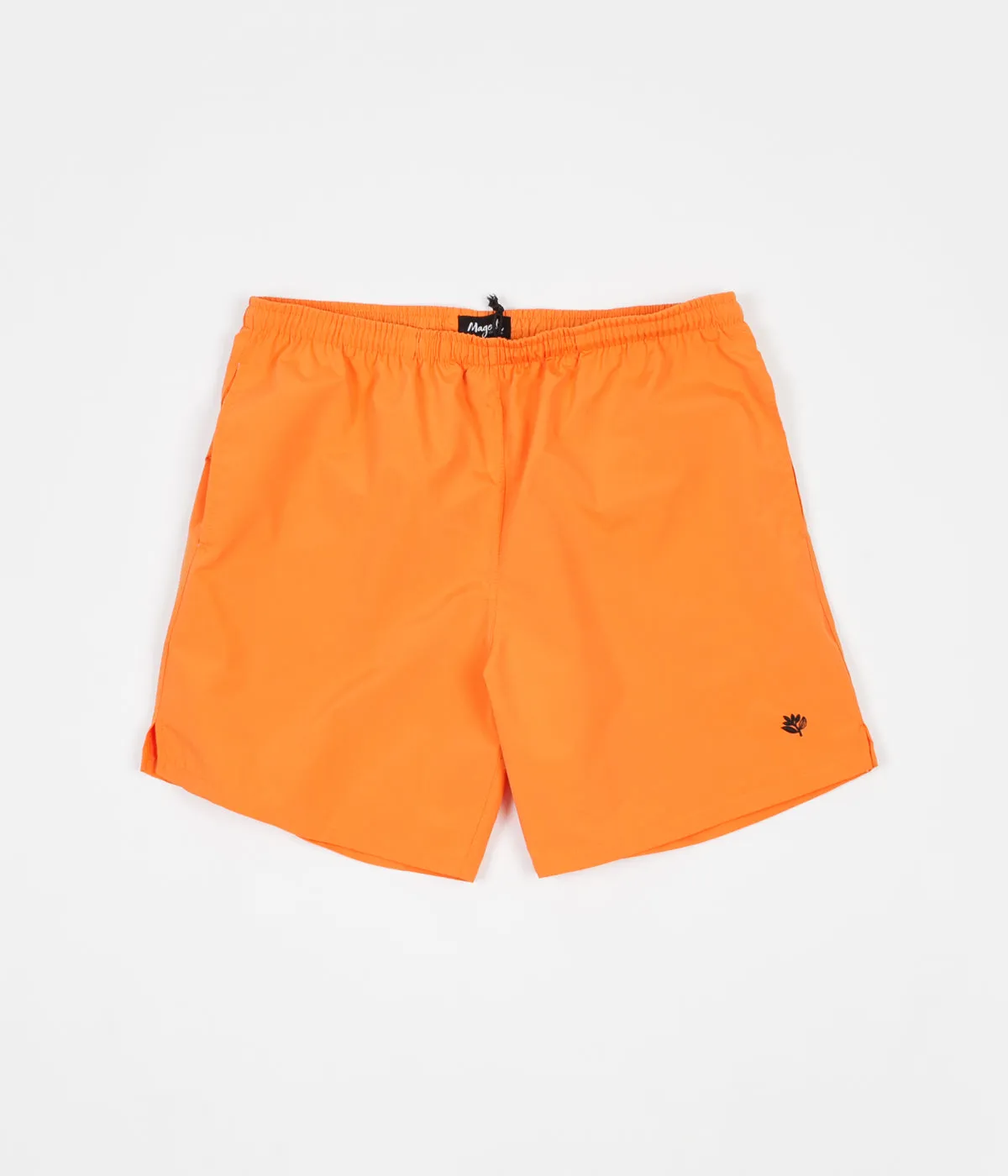 Magenta Plant Shorts - Orange