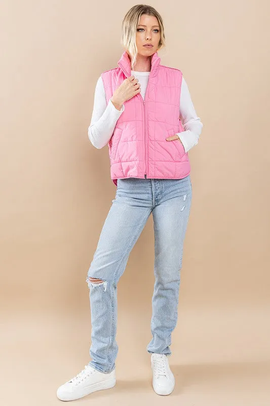 Making Memories Pink Puffer Vest