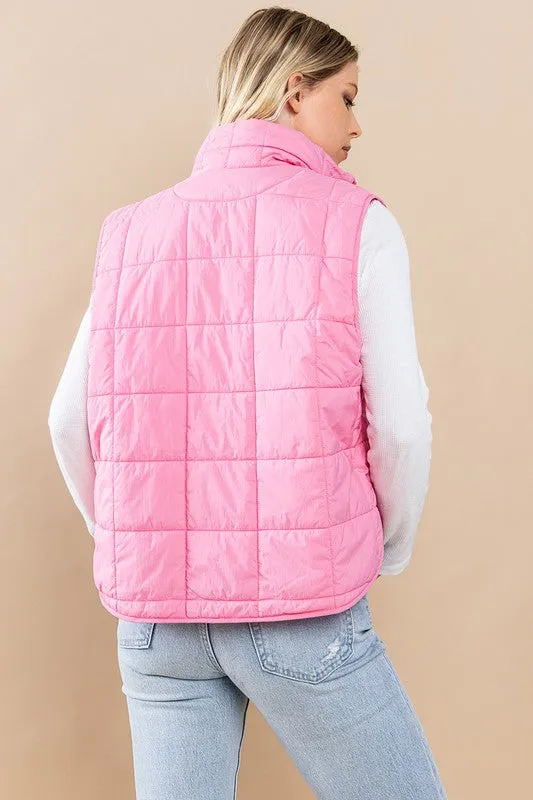 Making Memories Pink Puffer Vest