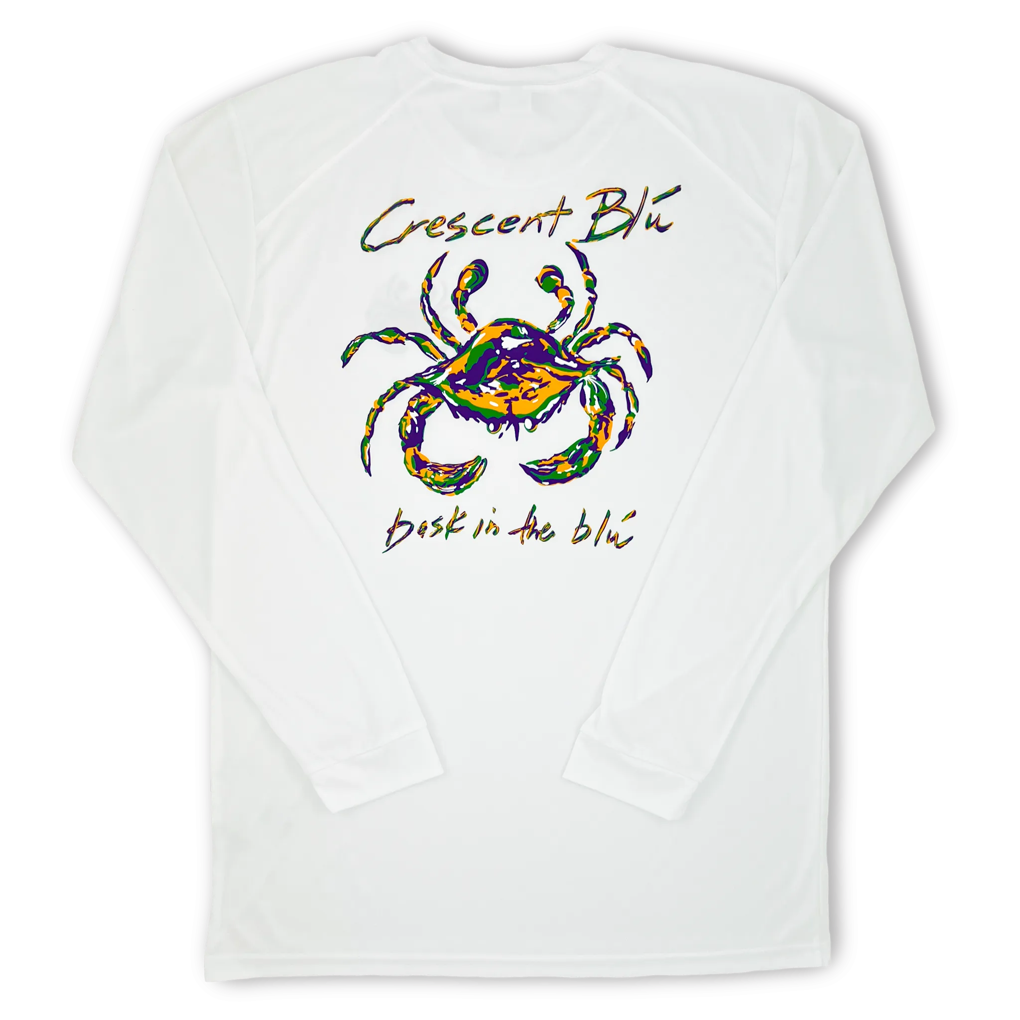 Mardi Gras Adult Long Sleeve Performance T-shirt
