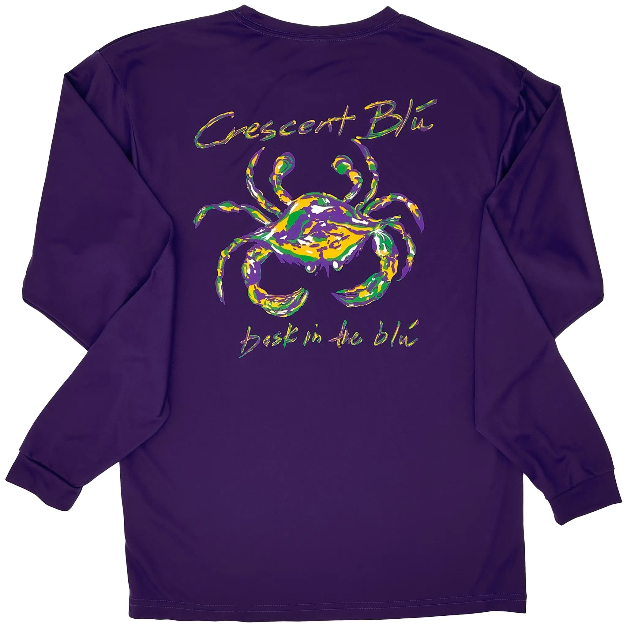 Mardi Gras Adult Long Sleeve Performance T-shirt