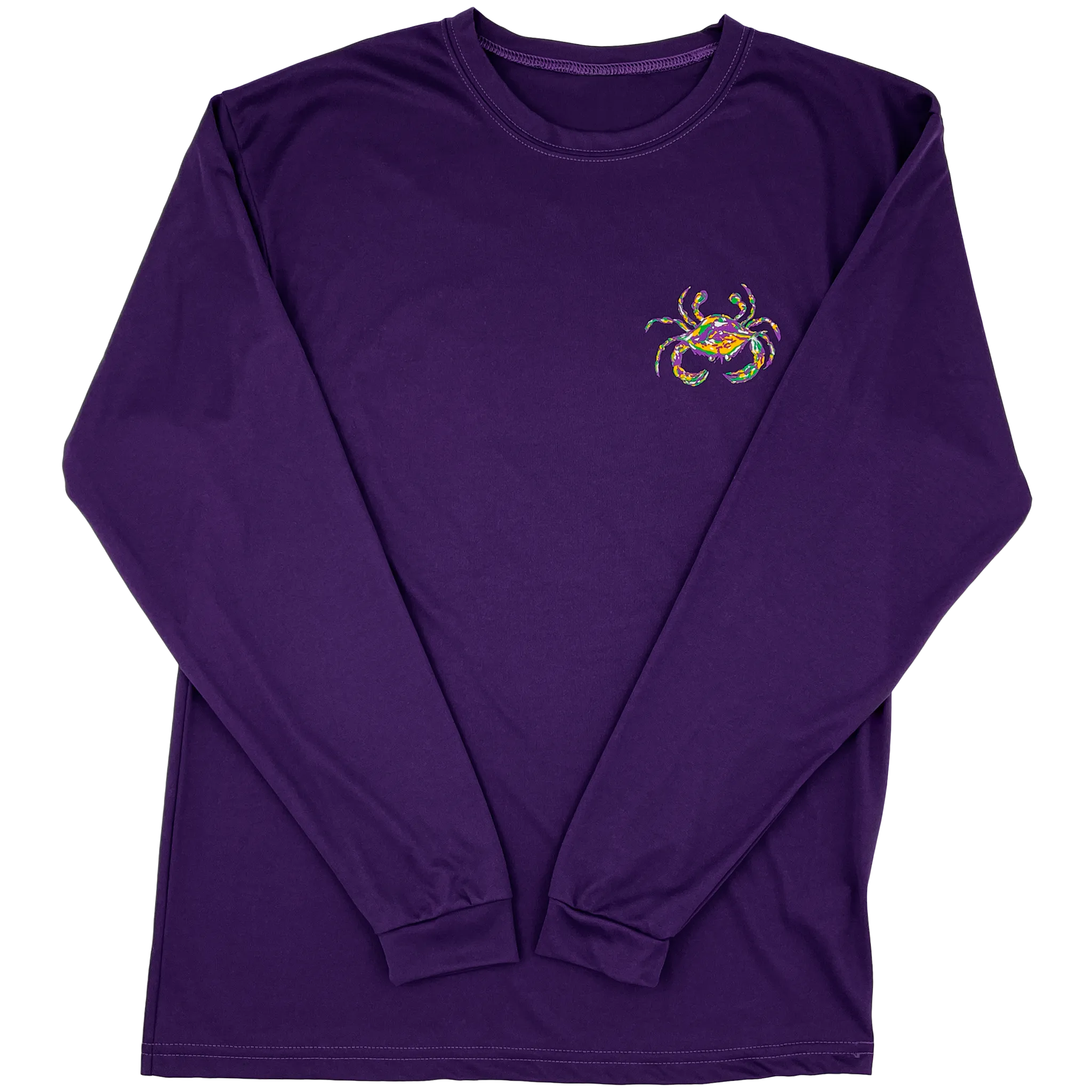 Mardi Gras Adult Long Sleeve Performance T-shirt