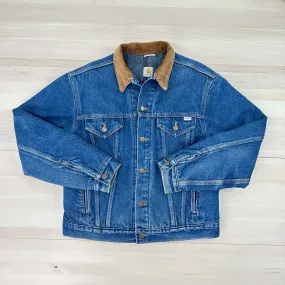 Men's Vintage Carhartt Trucker Jean Jacket From 1989 100 Year Anniversary -S/M