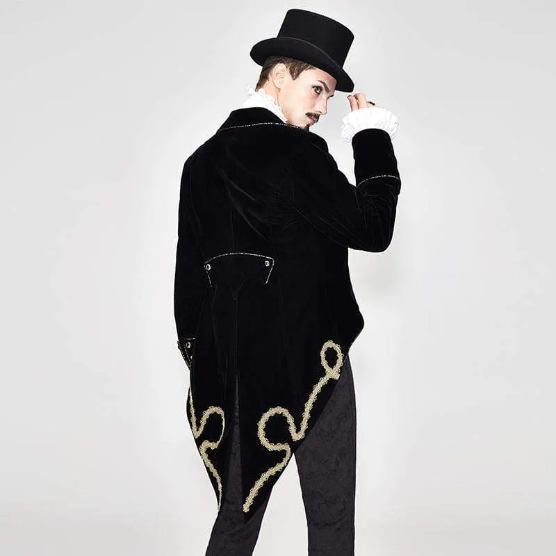 Men's Vintage Goth Velvet Jacket