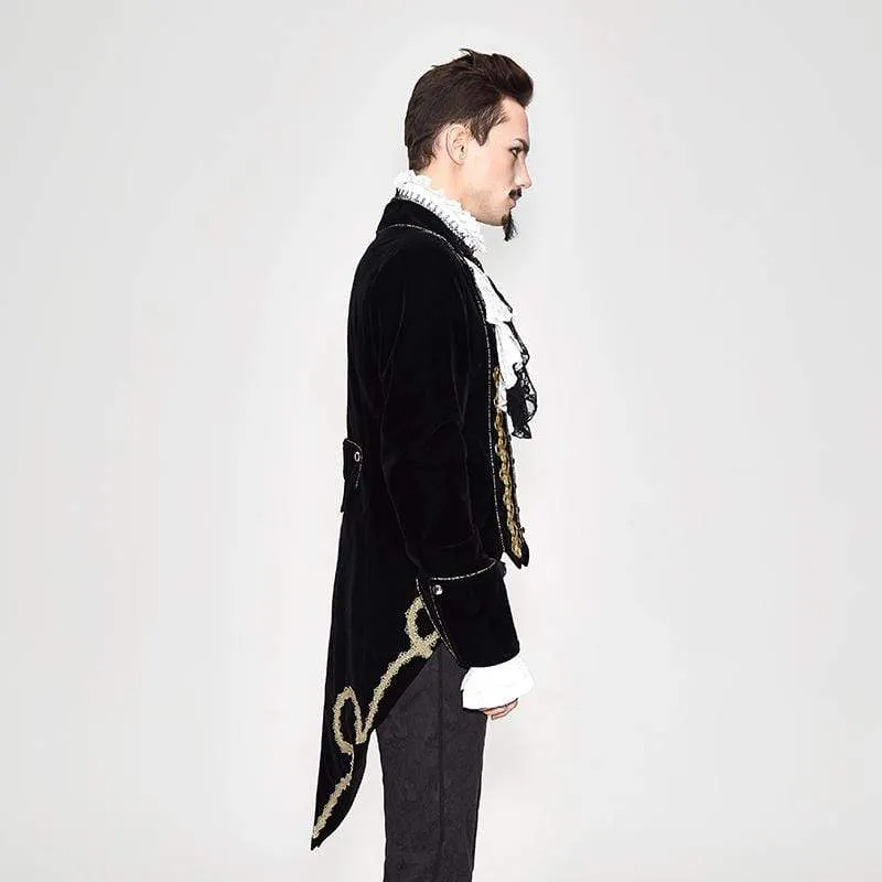 Men's Vintage Goth Velvet Jacket