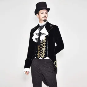 Men's Vintage Goth Velvet Jacket