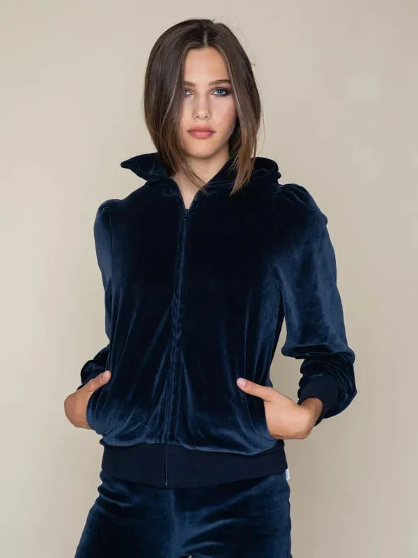 Mim Velour Jacket - Navy