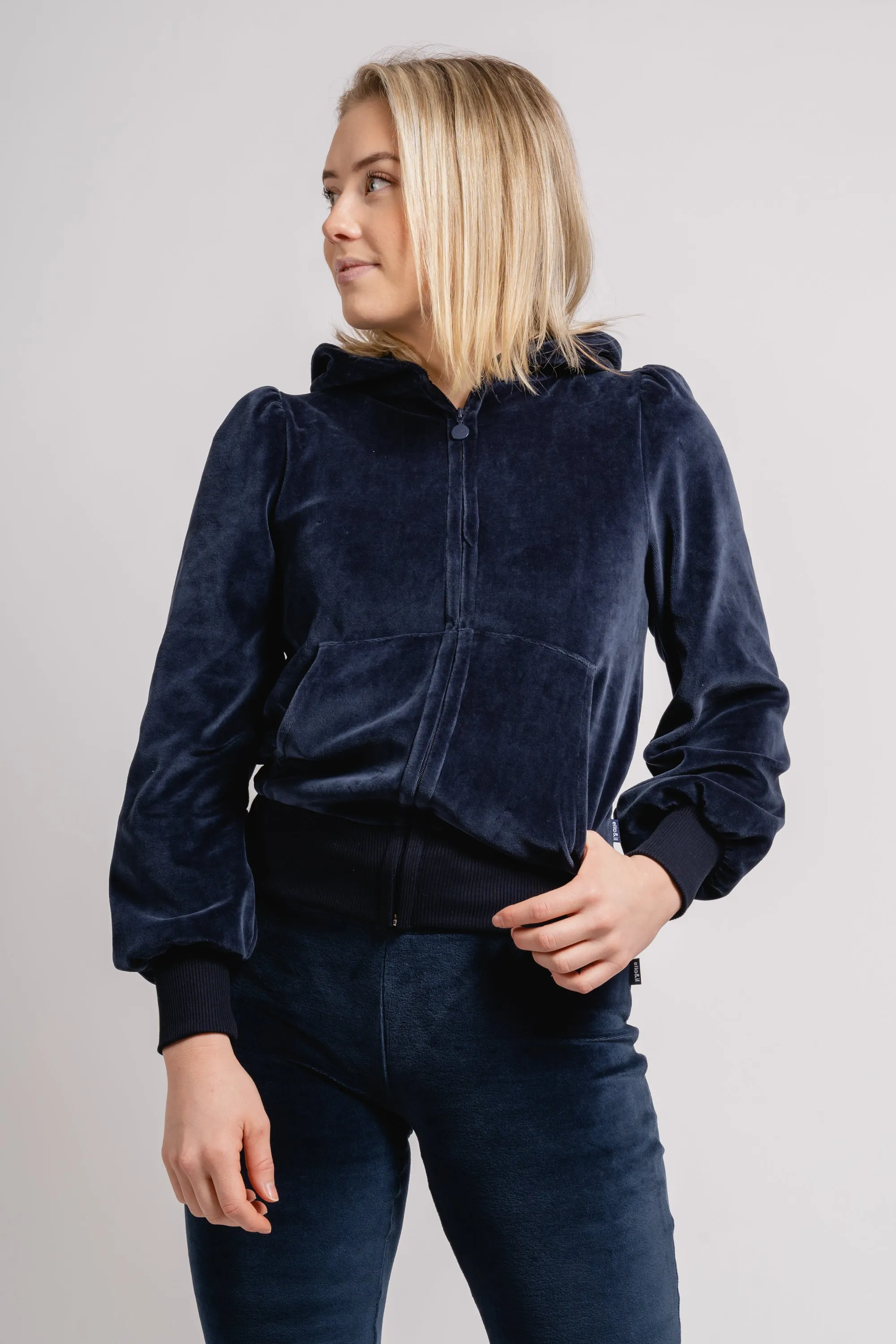 Mim Velour Jacket - Navy