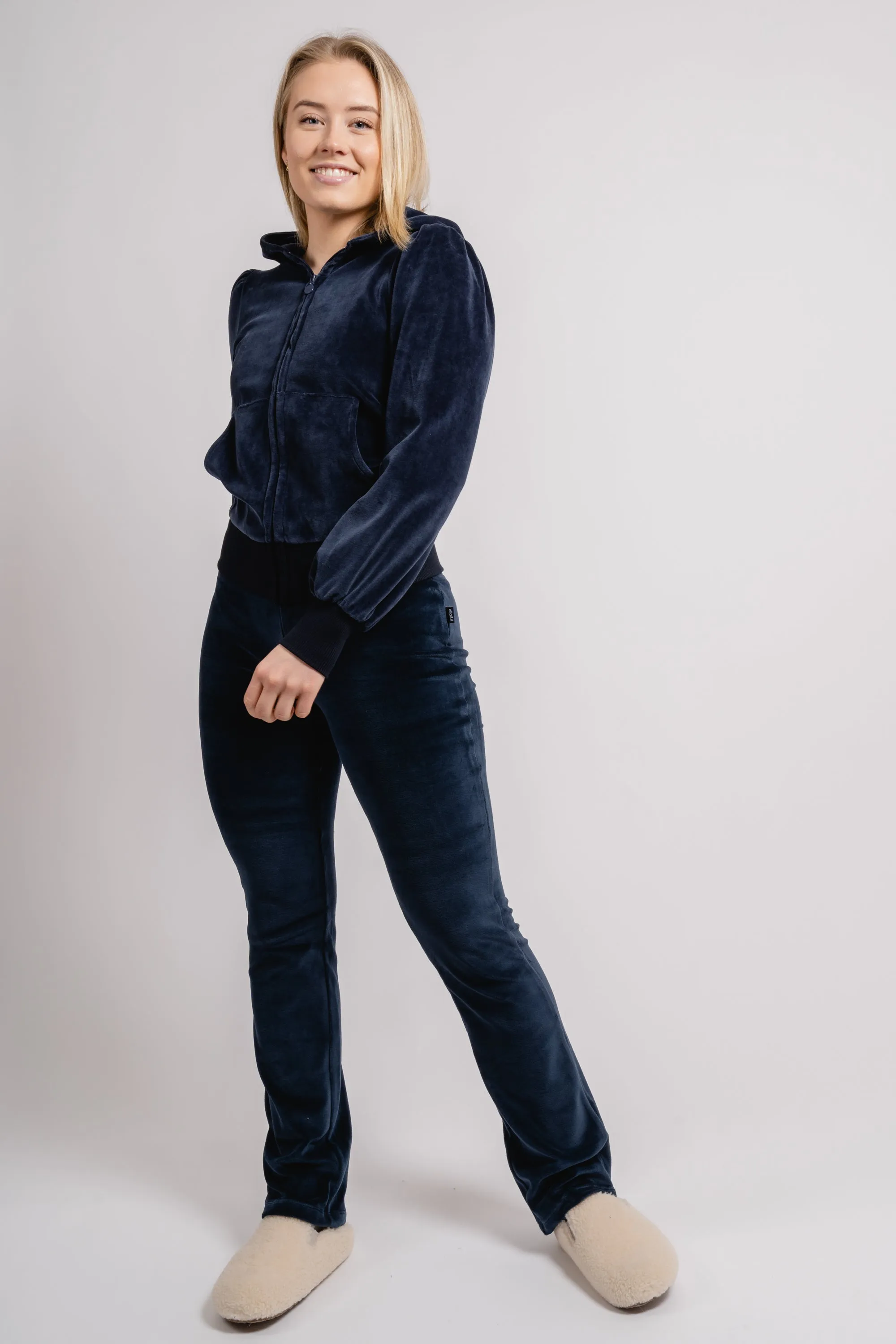 Mim Velour Jacket - Navy