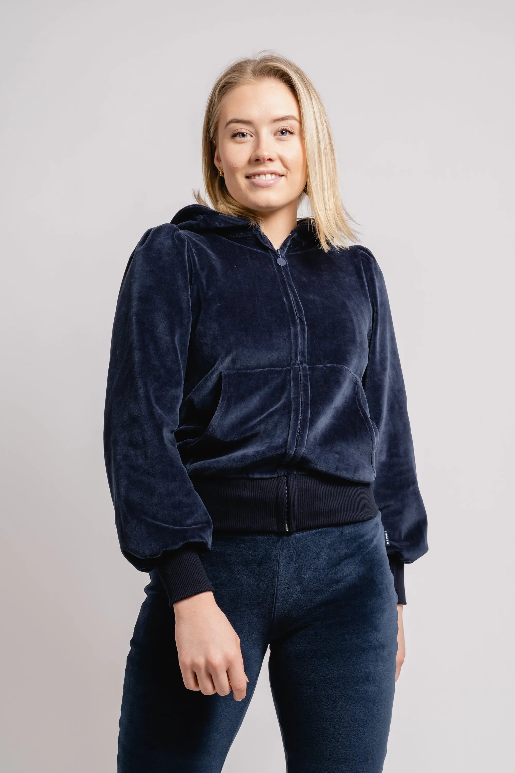 Mim Velour Jacket - Navy