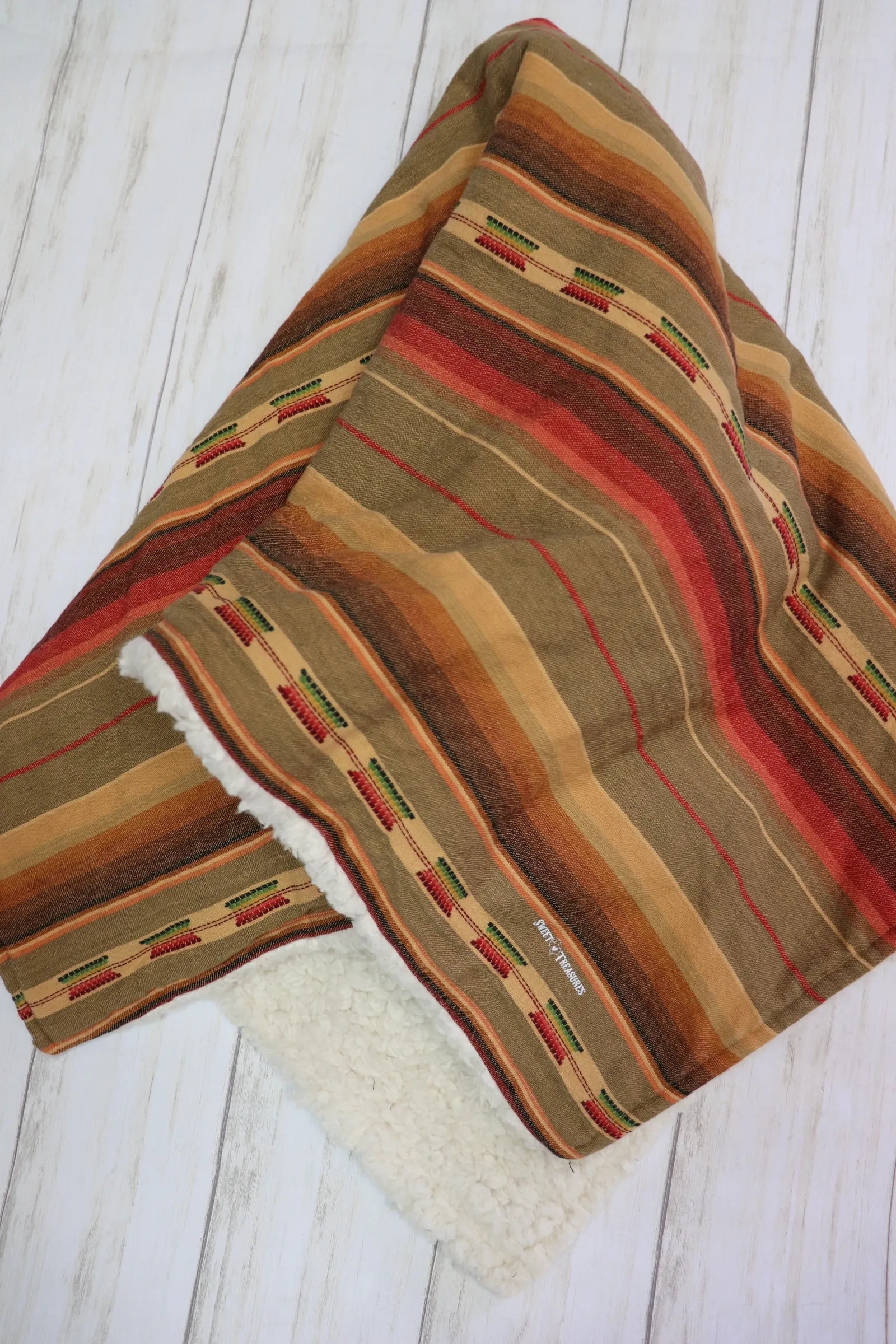 Mojave Serape Sherpa Blanket
