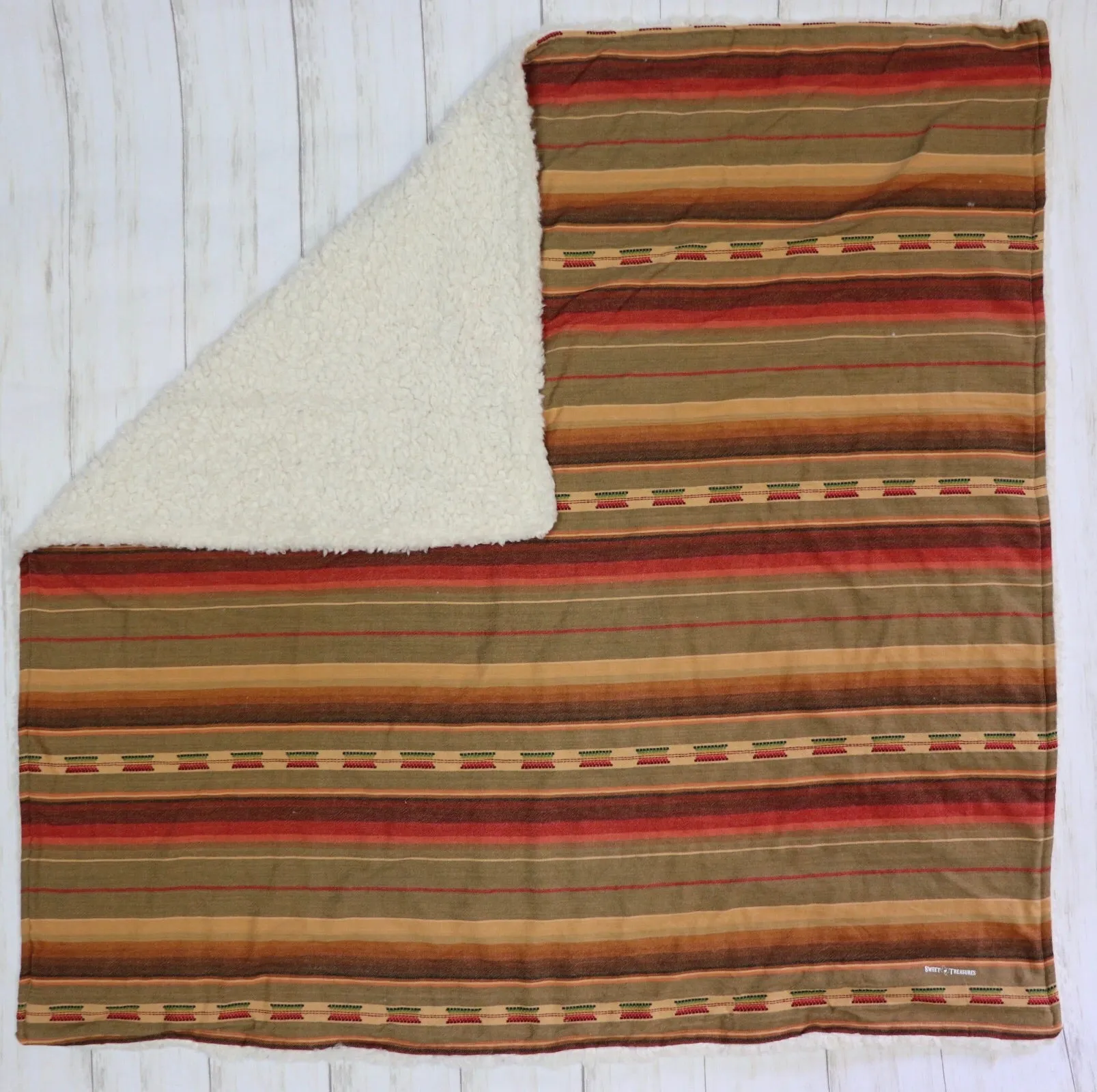 Mojave Serape Sherpa Blanket
