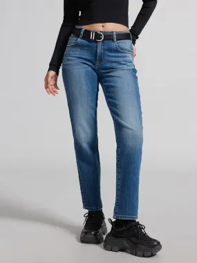 Navy Blue Straight Fit Jeans