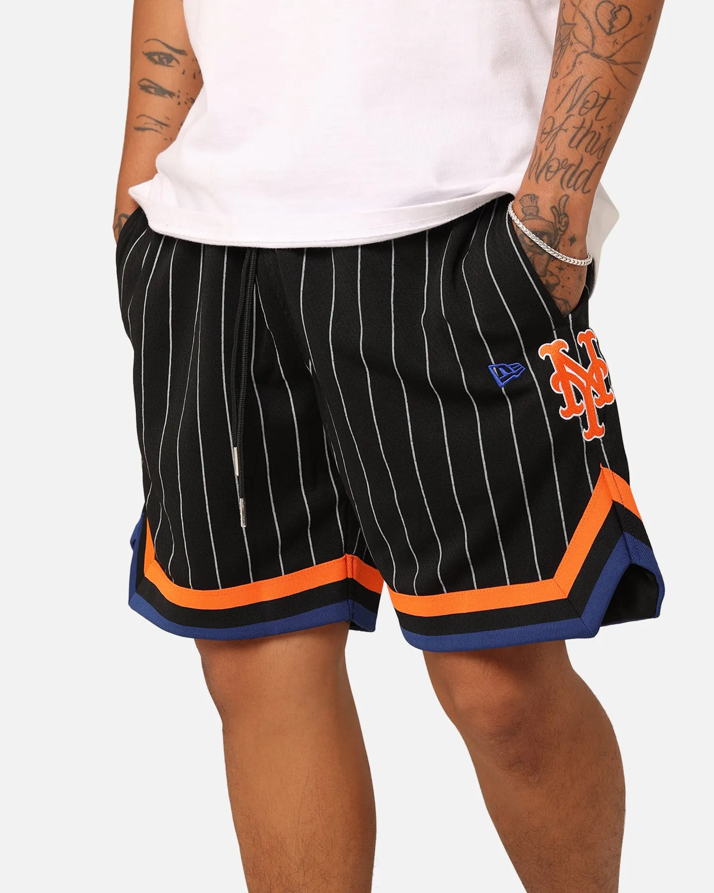 New Era New York Mets Pinstripe Shorts OTC