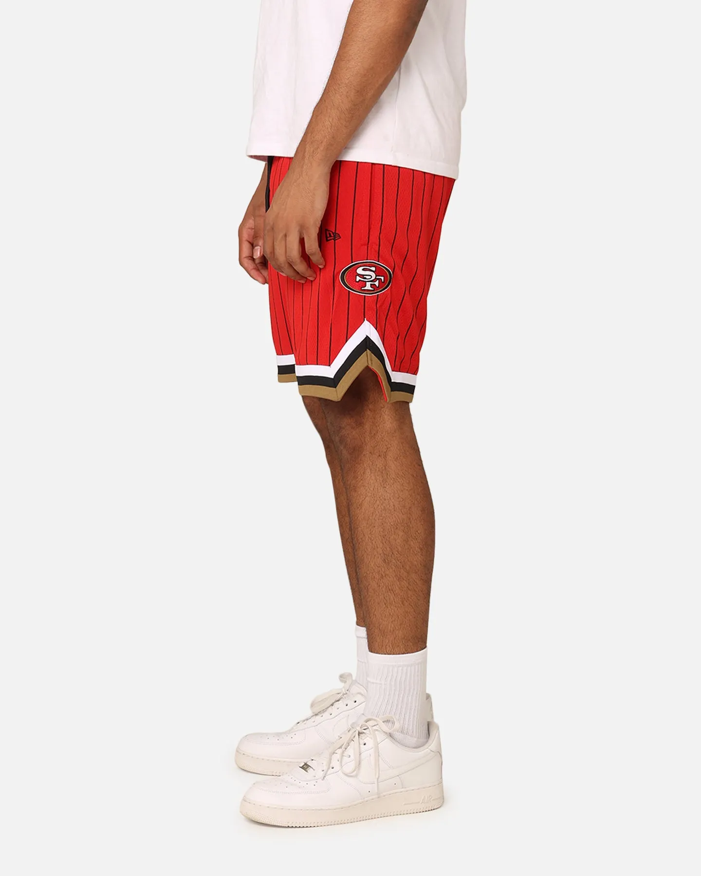 New Era San Francisco 49ers Pinstripe Shorts OTC