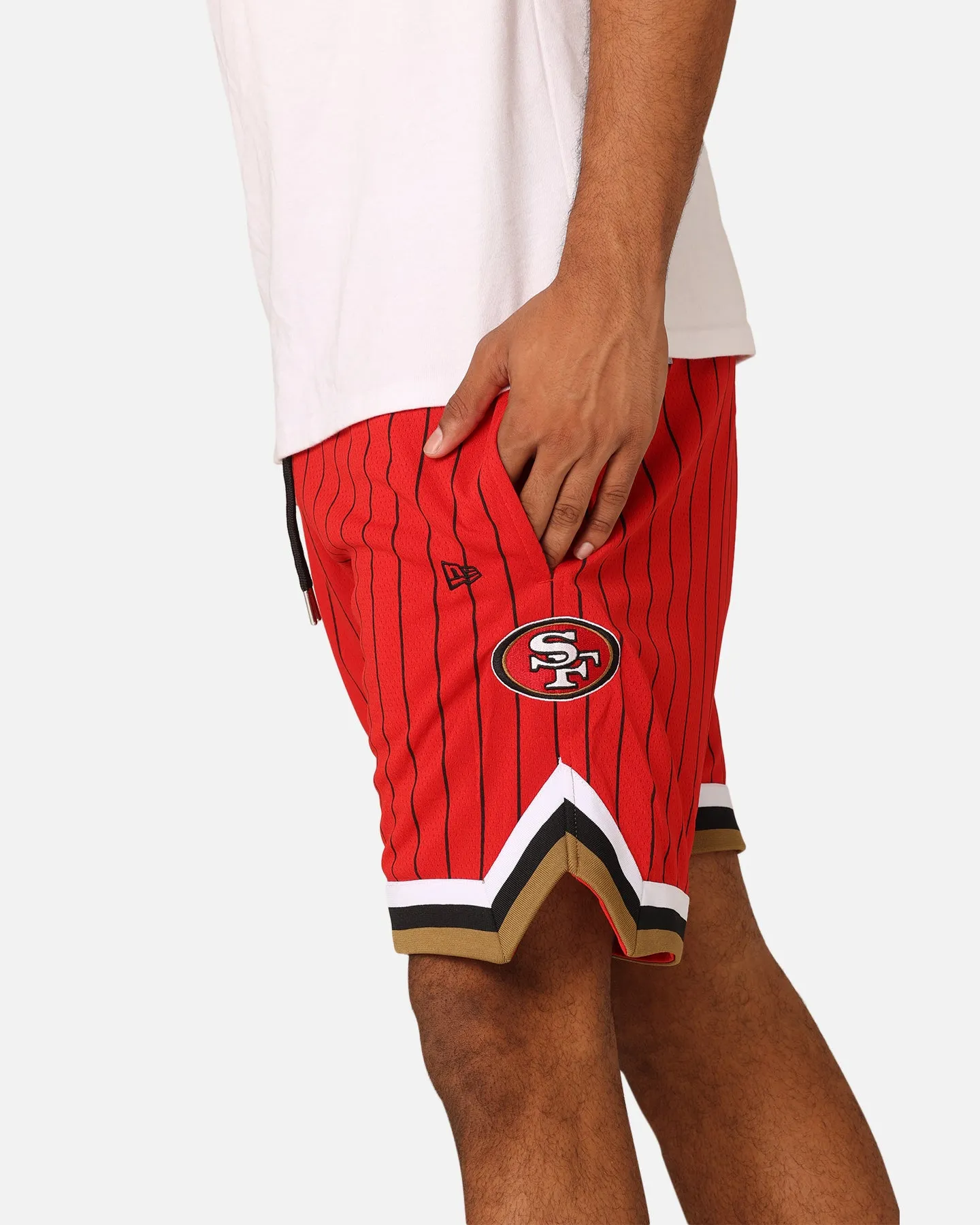 New Era San Francisco 49ers Pinstripe Shorts OTC