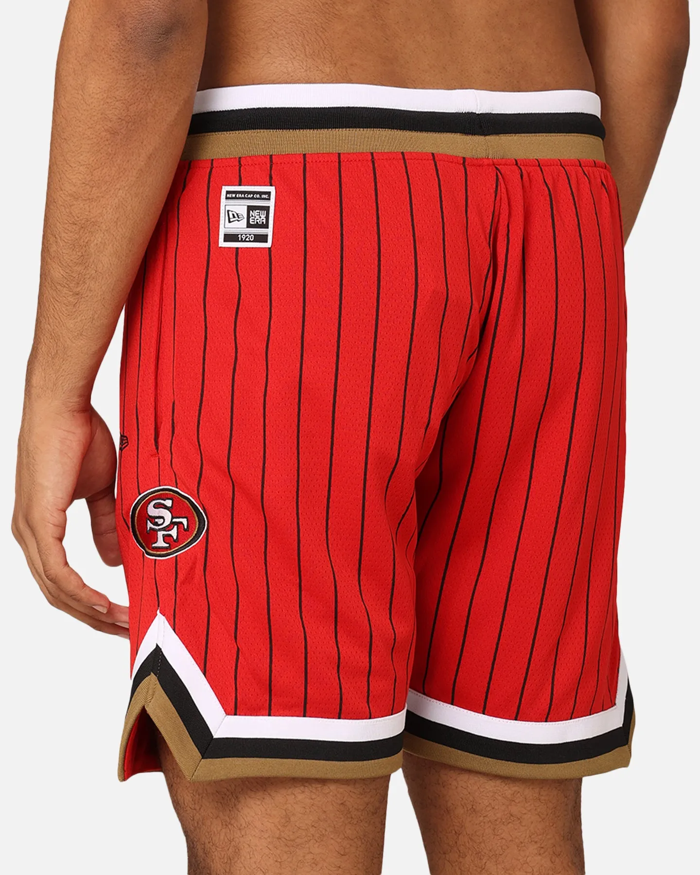 New Era San Francisco 49ers Pinstripe Shorts OTC