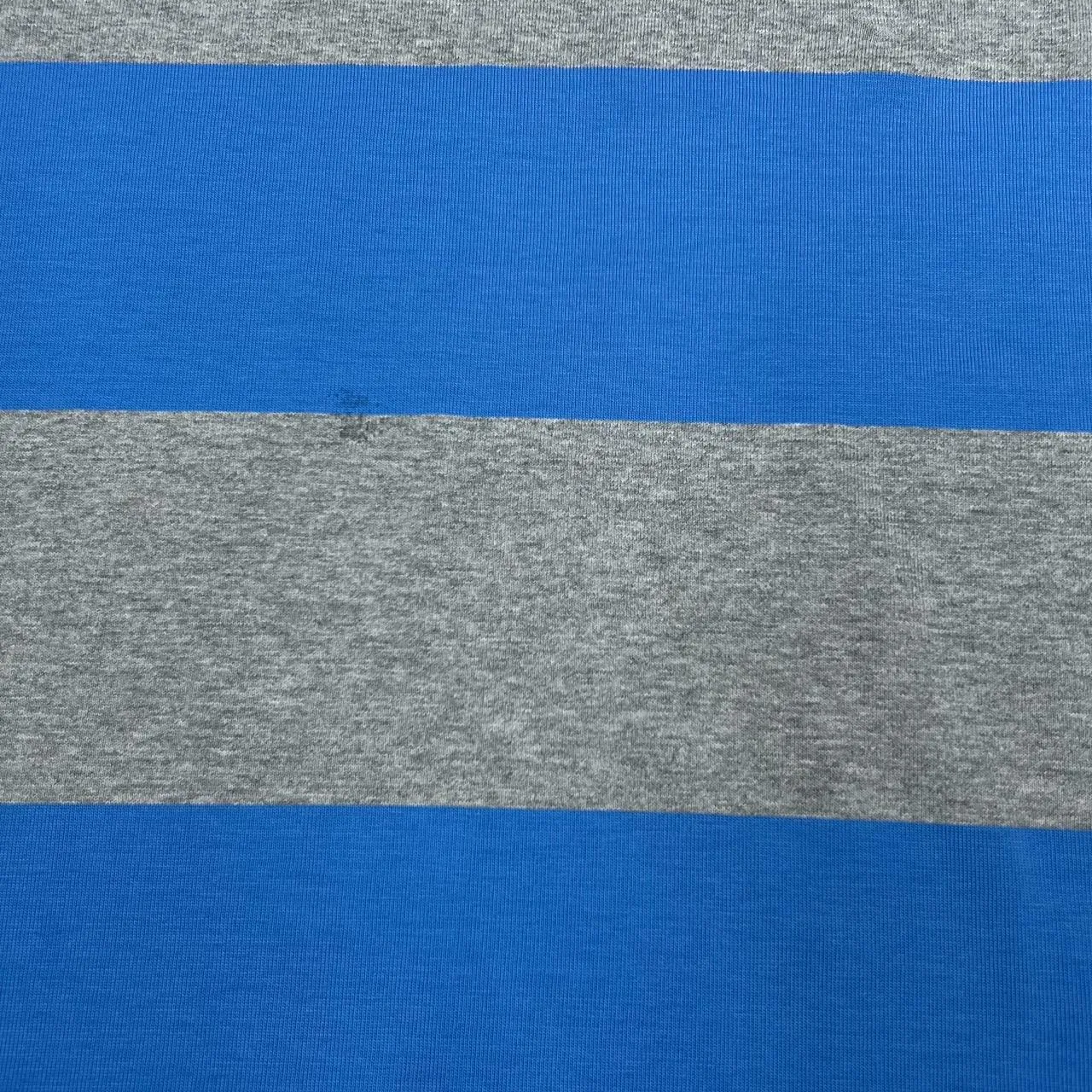 NIKE Classic Mini Logo Spellout Graphic Colour Block Striped T-Shirt