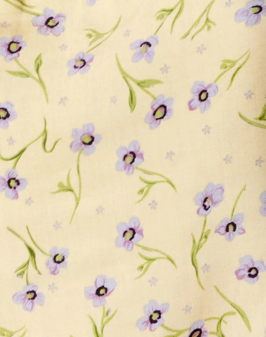 Nolda Top in Wild Flower Lemon Drop