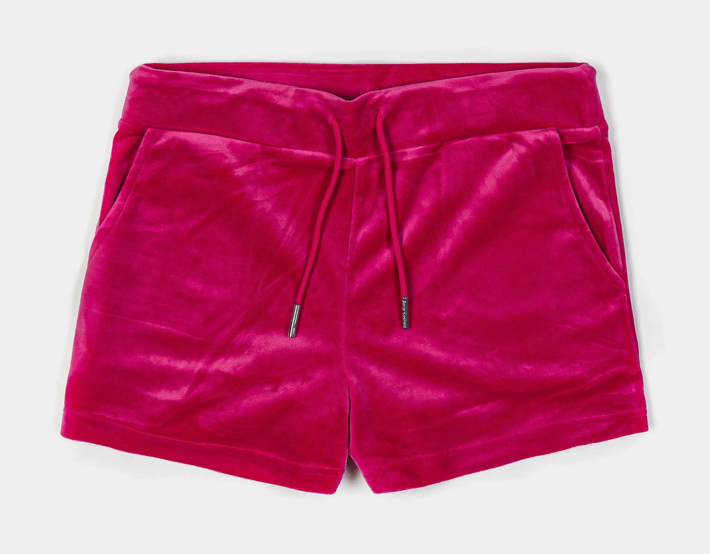 OG Bling Velour Womens Shorts (Hot Pink)