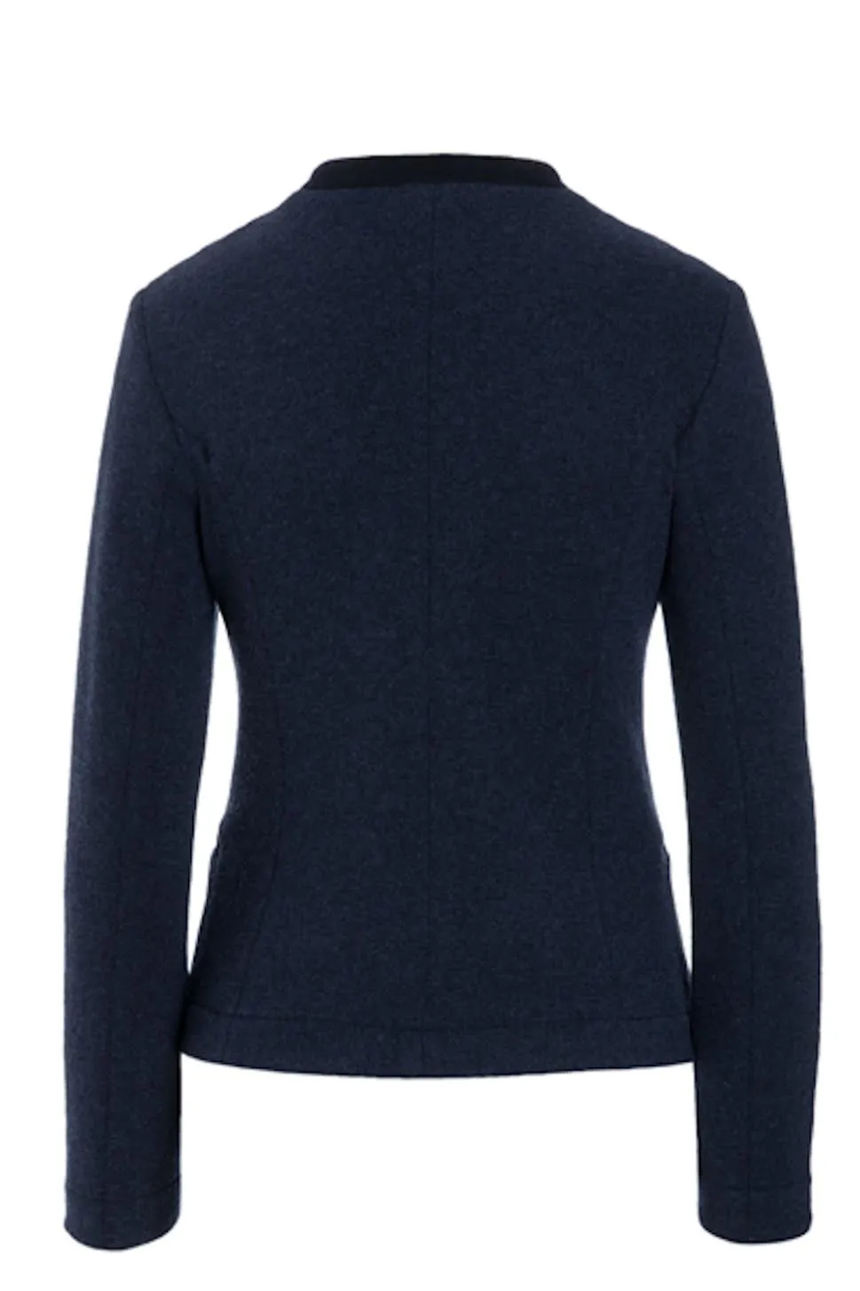 OTTOMAN Dark Blue Wool Asymmetrical Hunters Jacket
