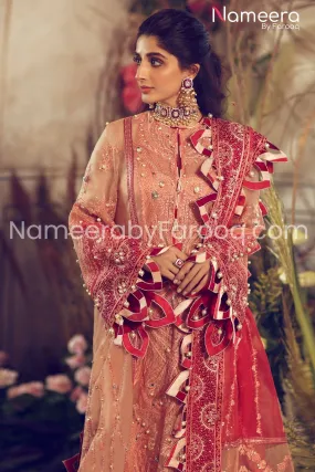 Pakistani Embroidered Organza Libaas #PS06