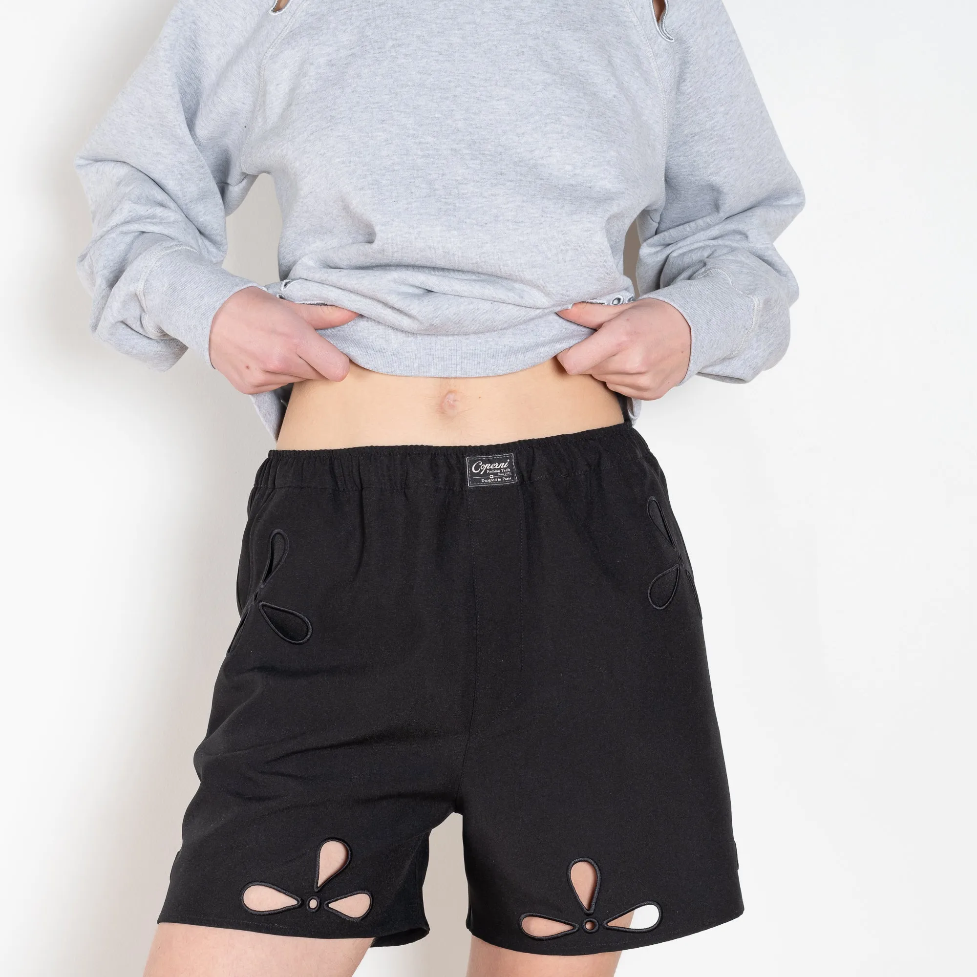 Petal Embroidered Shorts