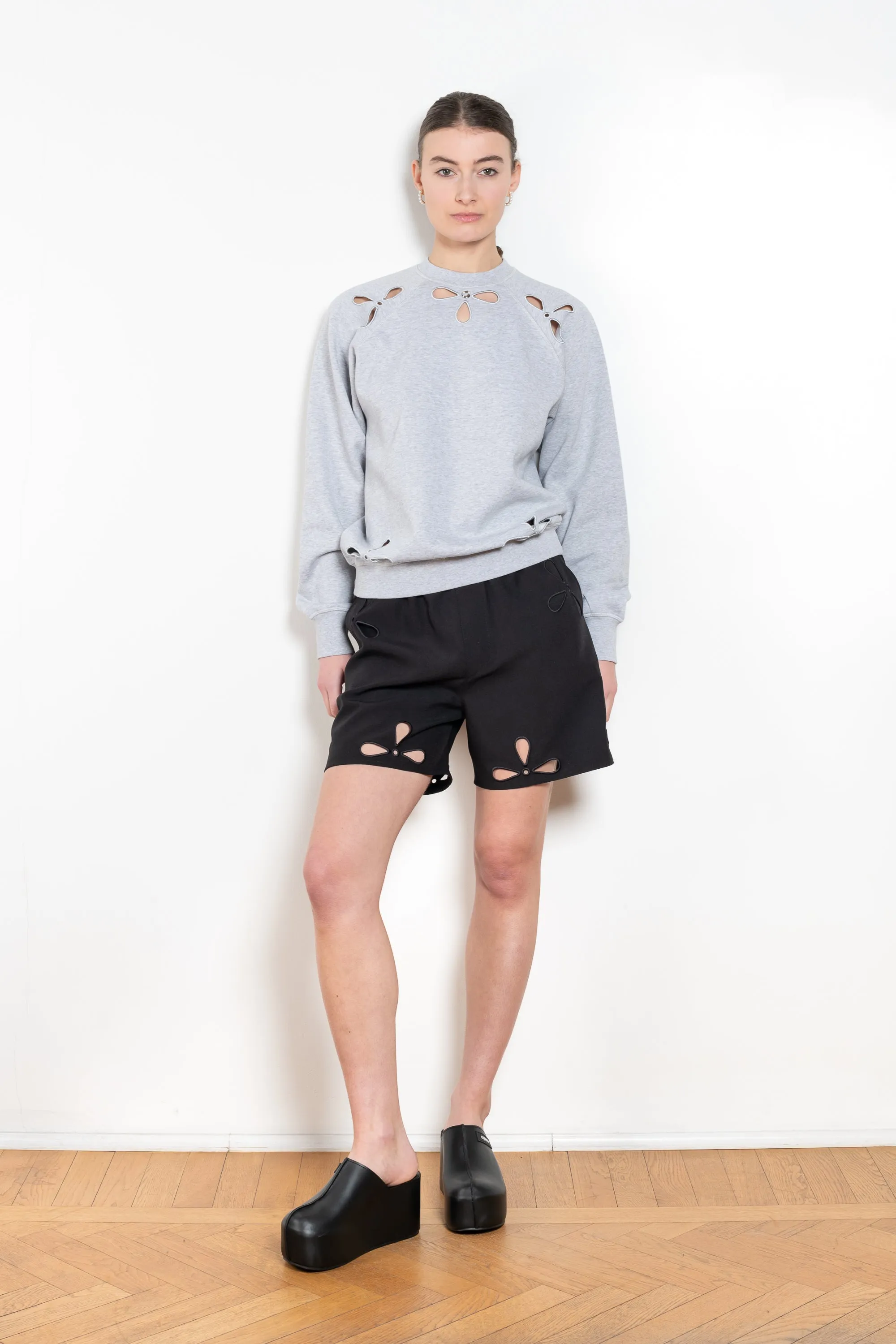 Petal Embroidered Shorts