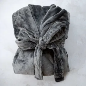 Plush Bath Robe in Castle Rock