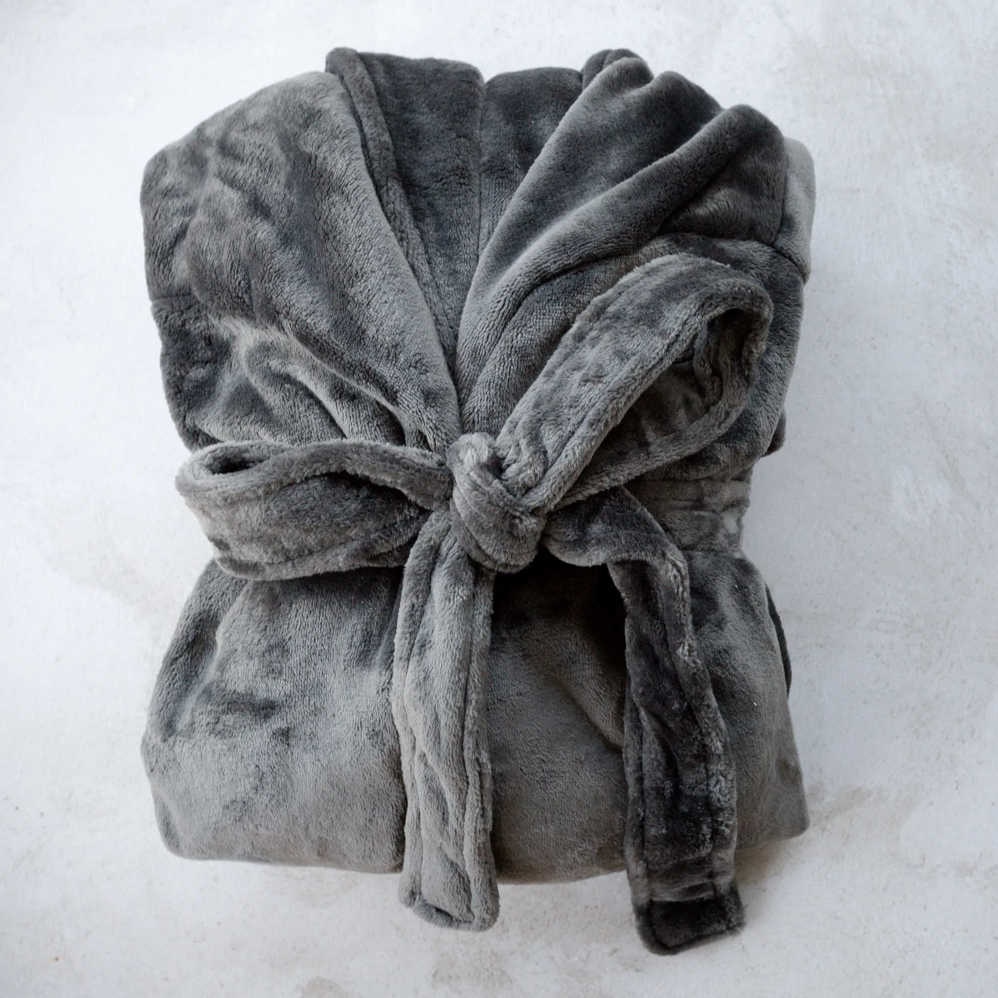 Plush Bath Robe in Castle Rock