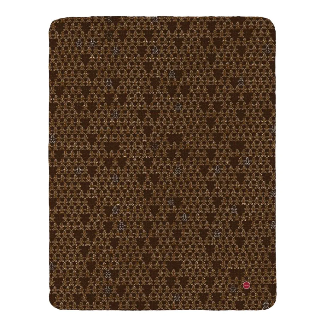 Plush Throw Blanket - gingerbread people