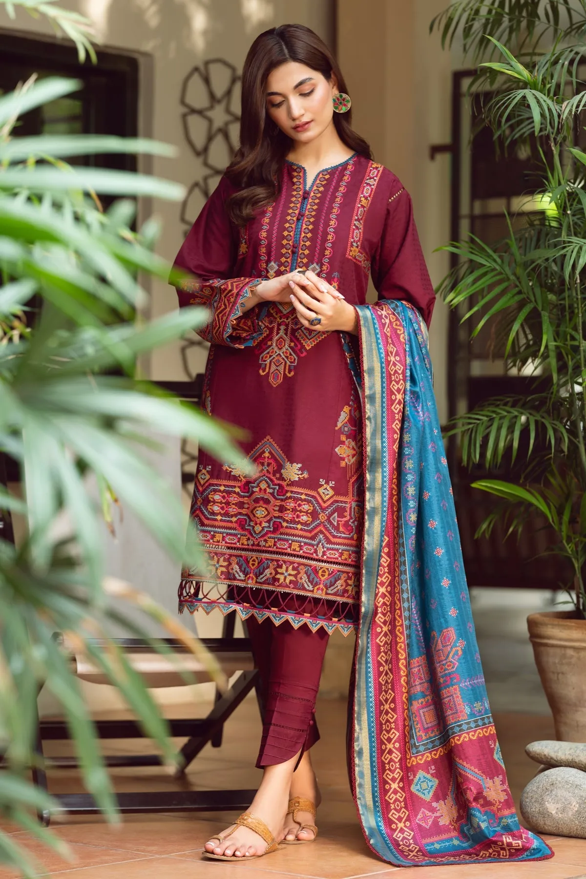 Premium Kameez Trouser Dupatta Pakistani Eid Dress