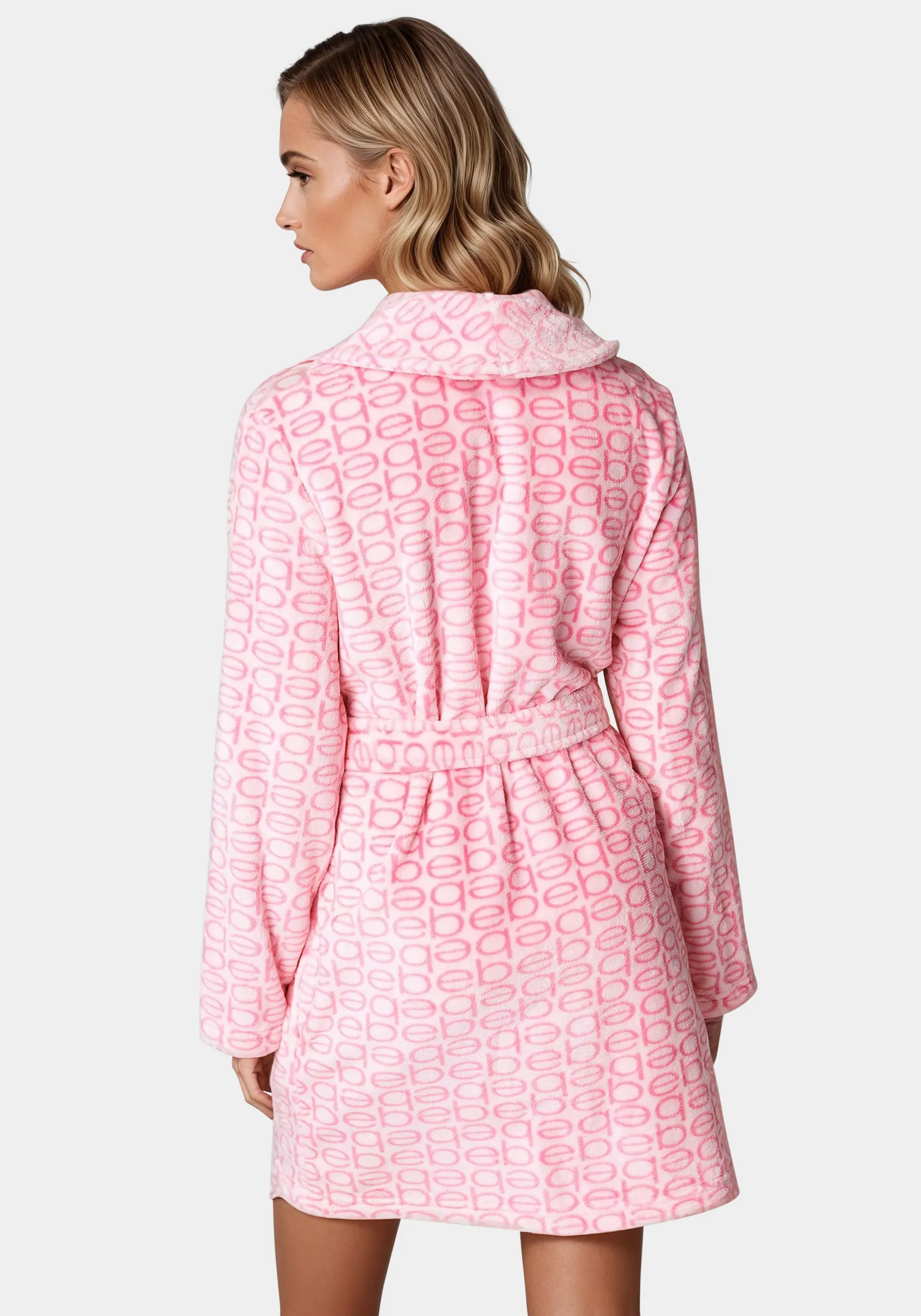 Printed Plush Robe