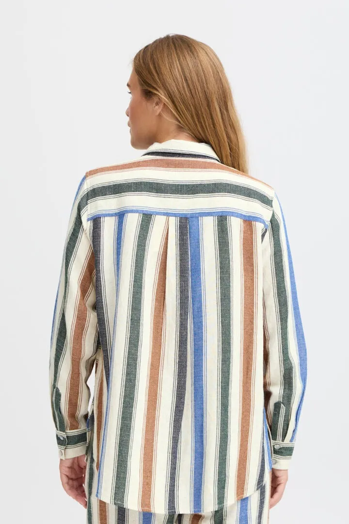 Pulz Multi Striped Shirt