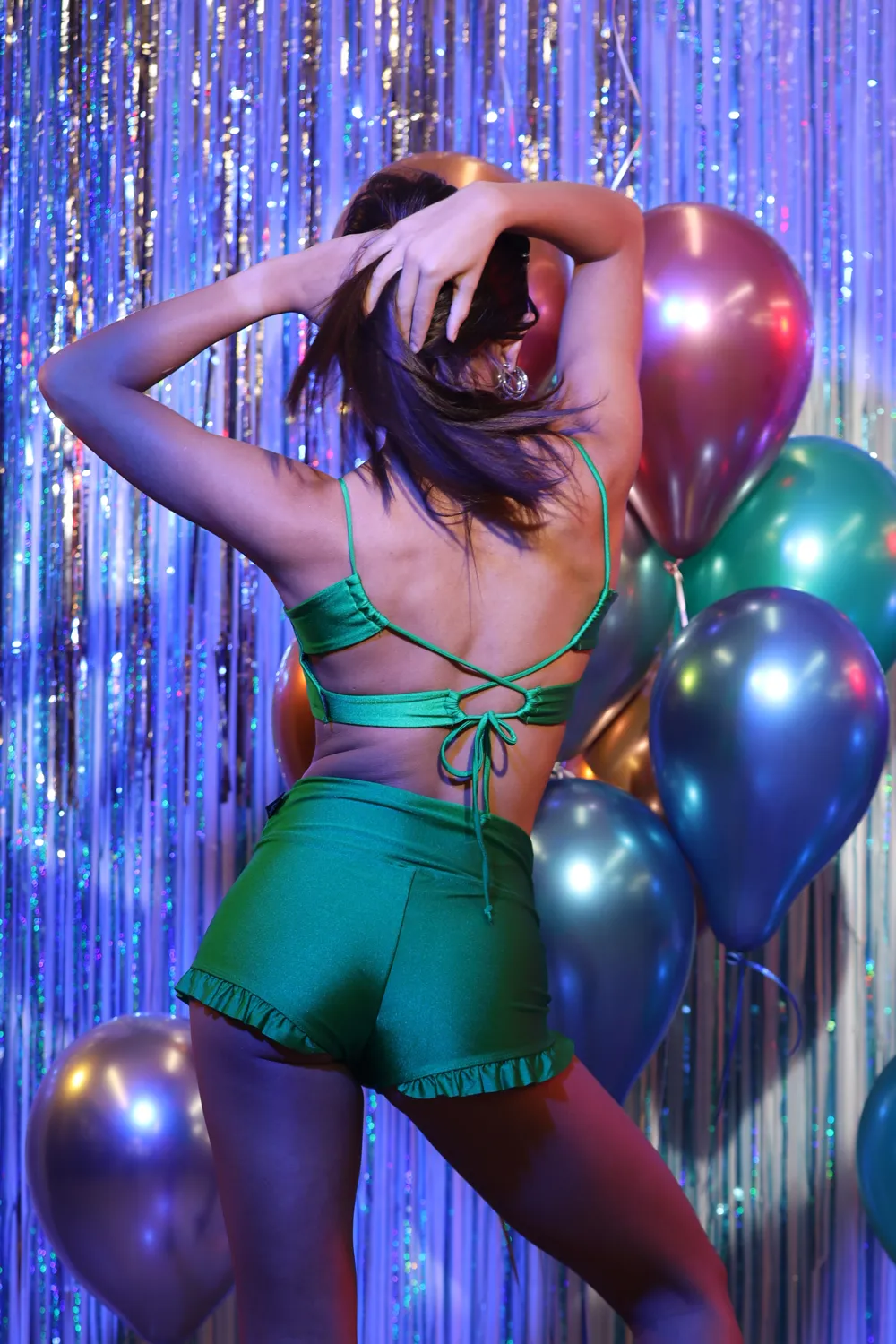 Radiance Viva Crop Top - Emerald - FINAL SALE
