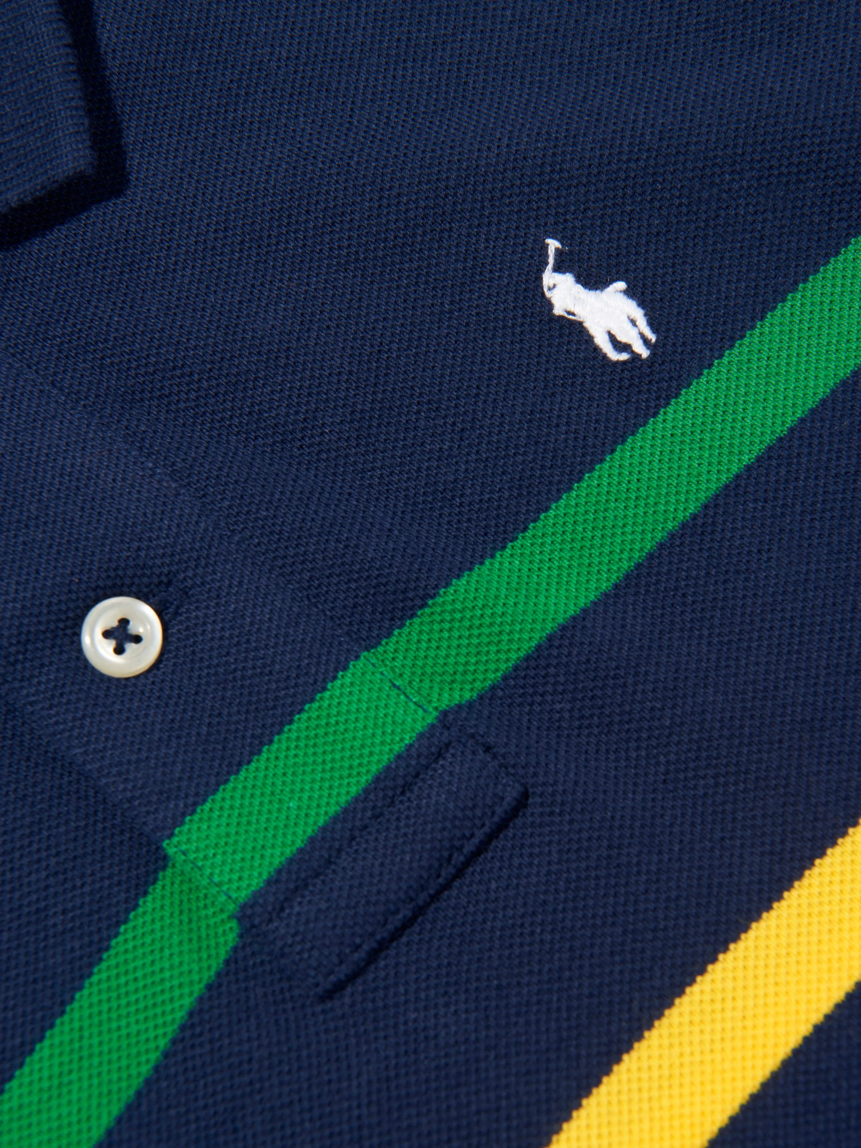 Ralph Lauren Boys Cotton Striped Logo Polo Shirt