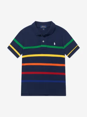 Ralph Lauren Boys Cotton Striped Logo Polo Shirt