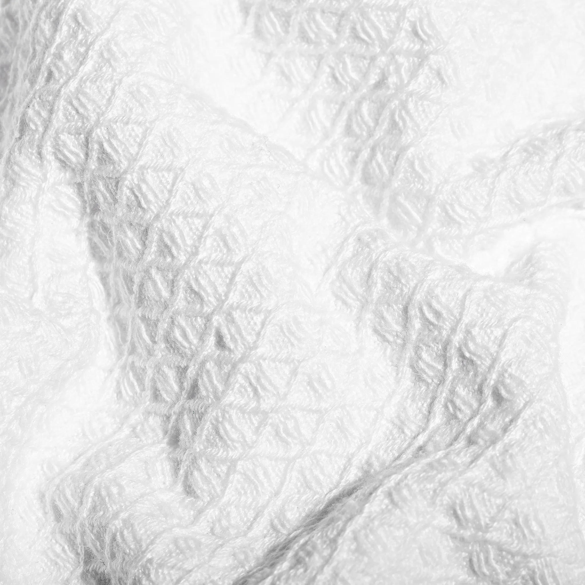 Resort Waffle & Plush Spa Robe - White