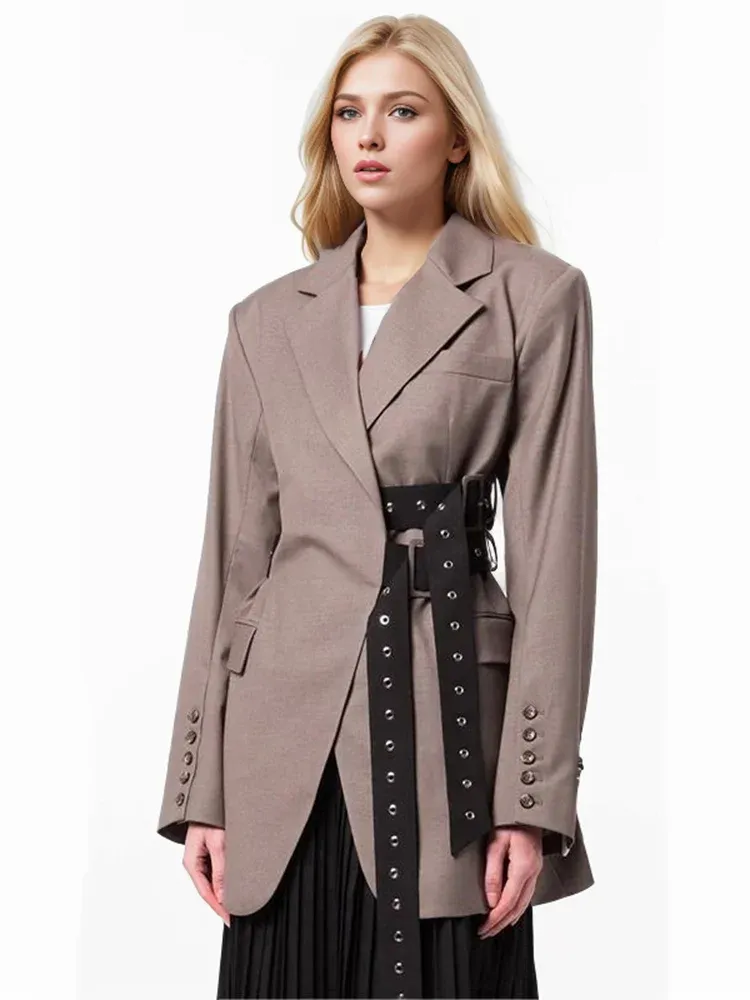 Rina Double Belted Blazer